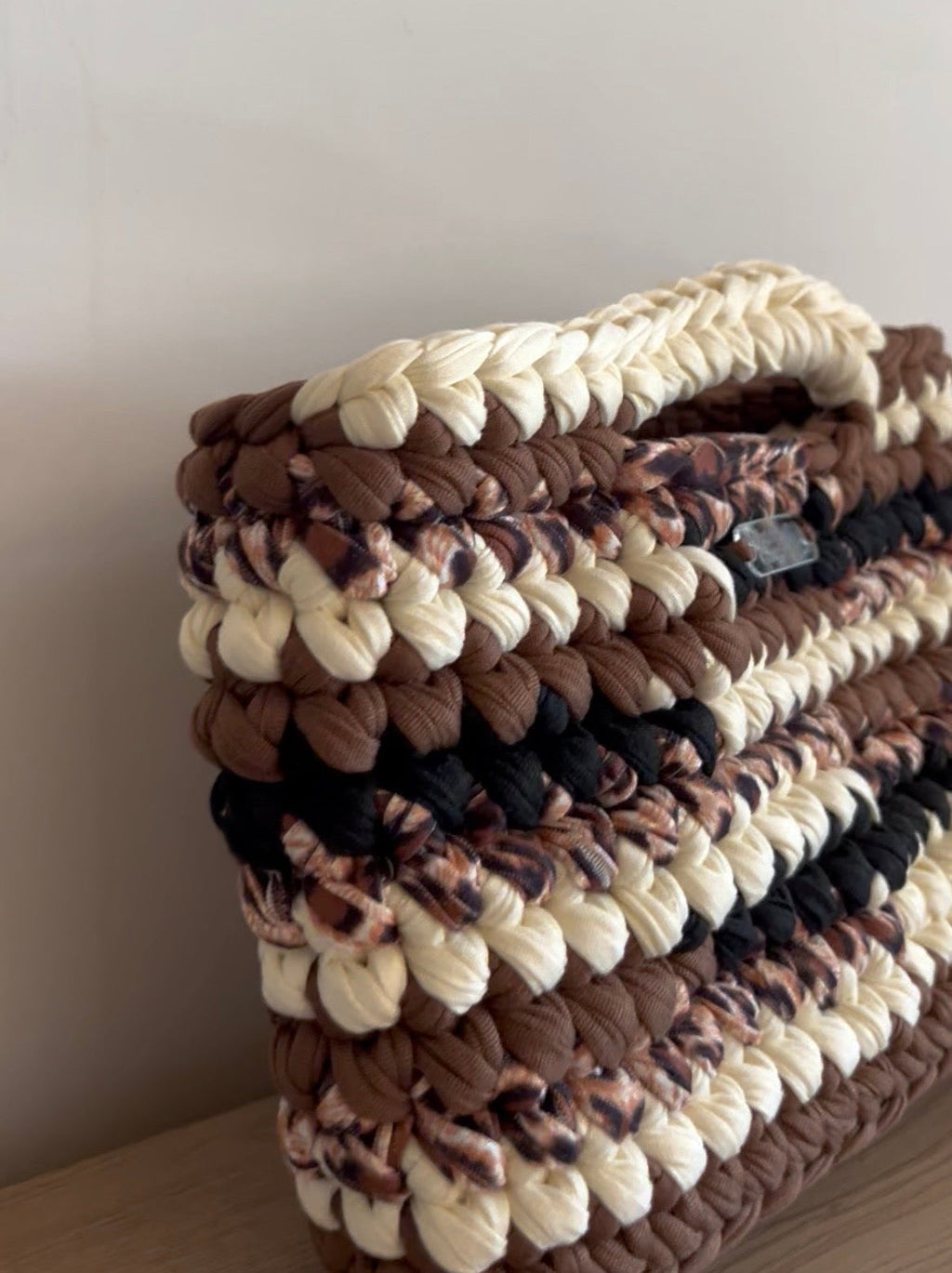 Sac Lola Maron, Blanc, Noir et Léopard ￼