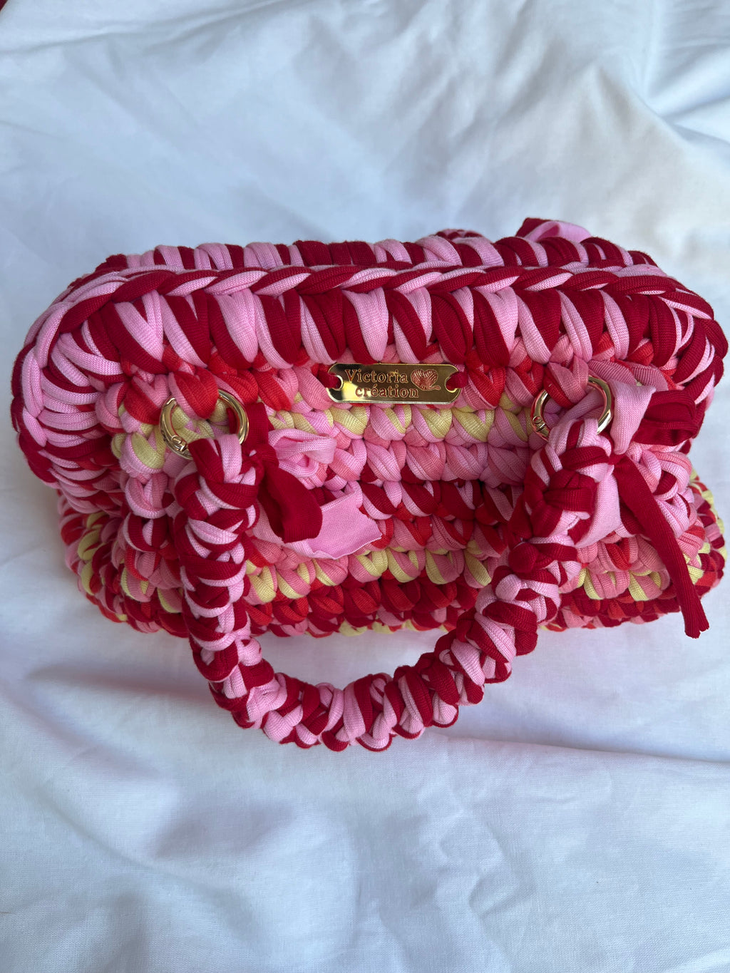 Pochette Louma Orange, Rose, Jaune et Rouge