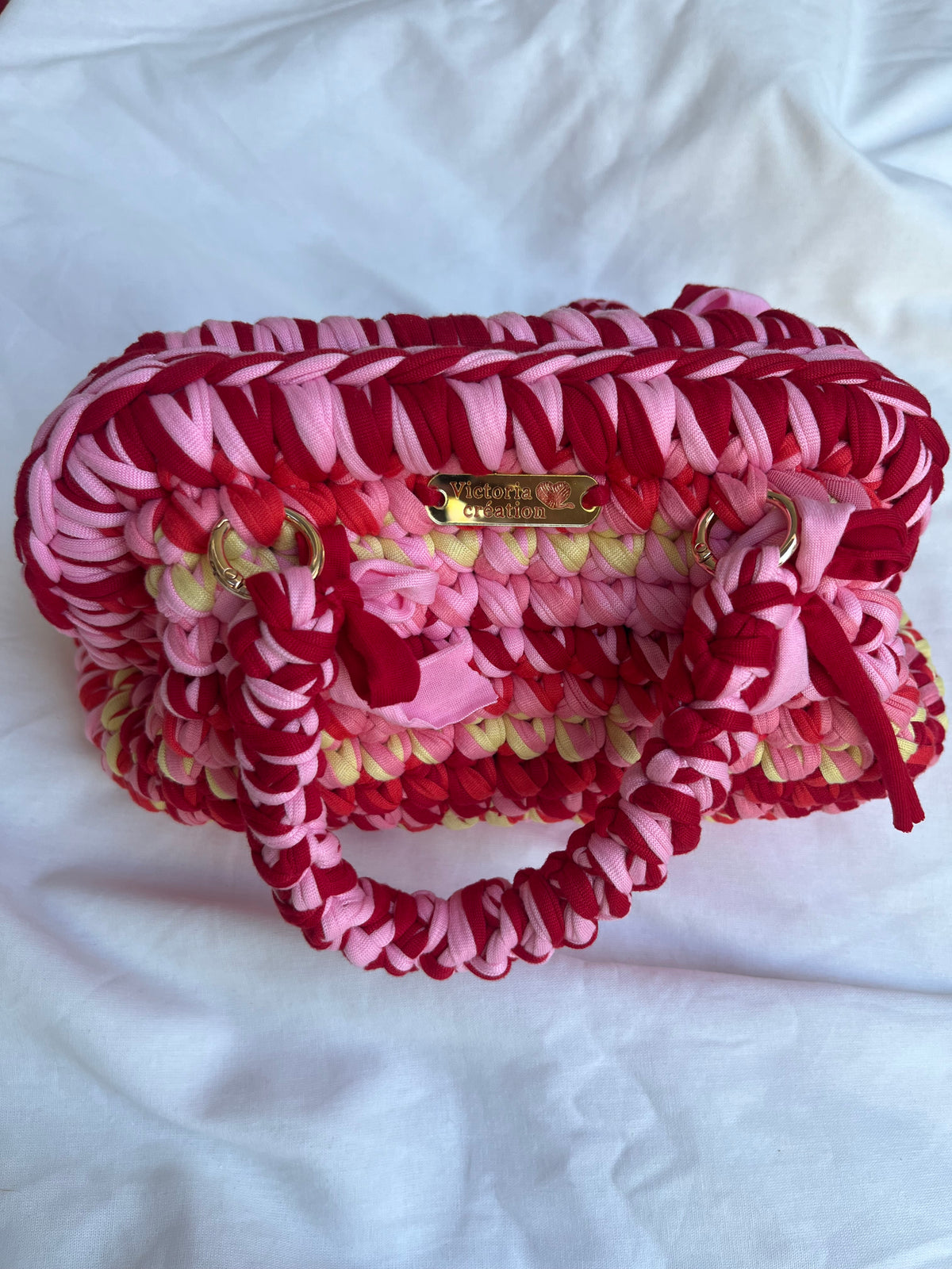 Pochette Louma Orange, Rose, Jaune et Rouge