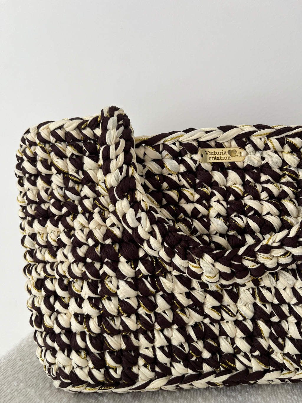 Sac à main Flora beige et marron