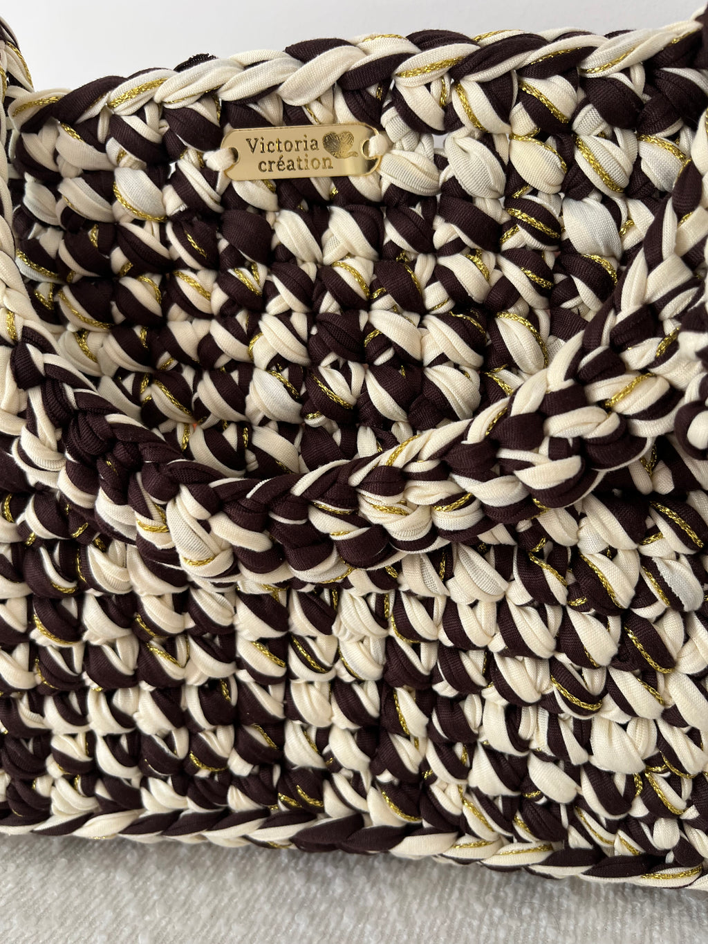 Sac à main Flora beige et marron