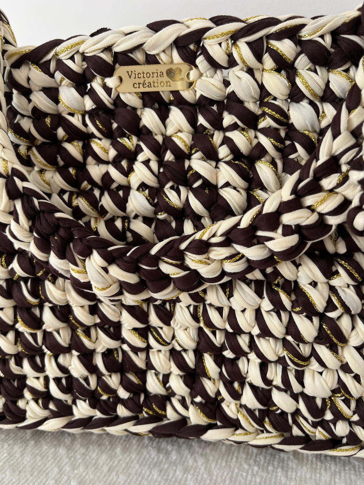 Sac à main Flora beige et marron