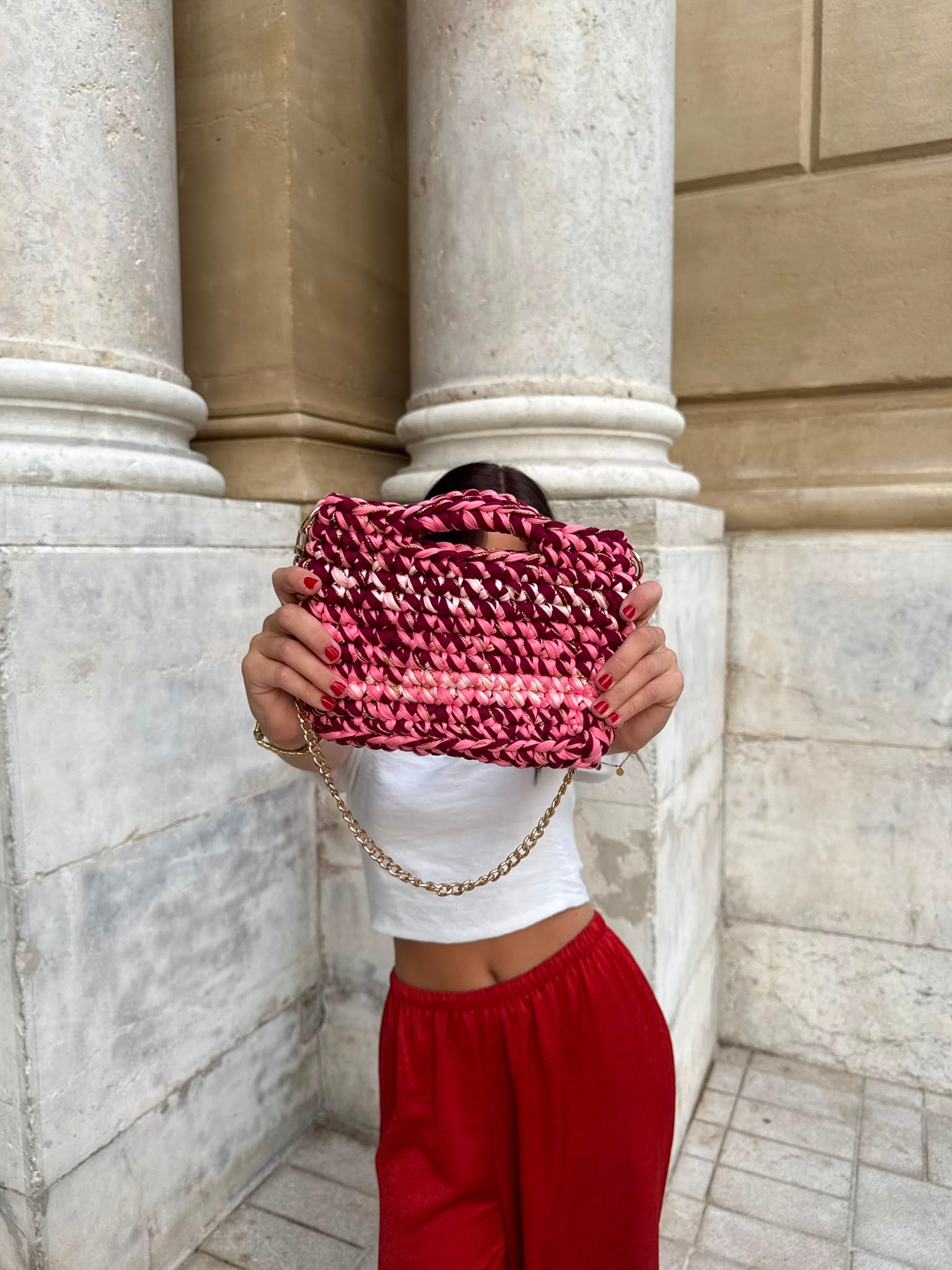 Dolce Vita bordeaux, rose et blanc ￼