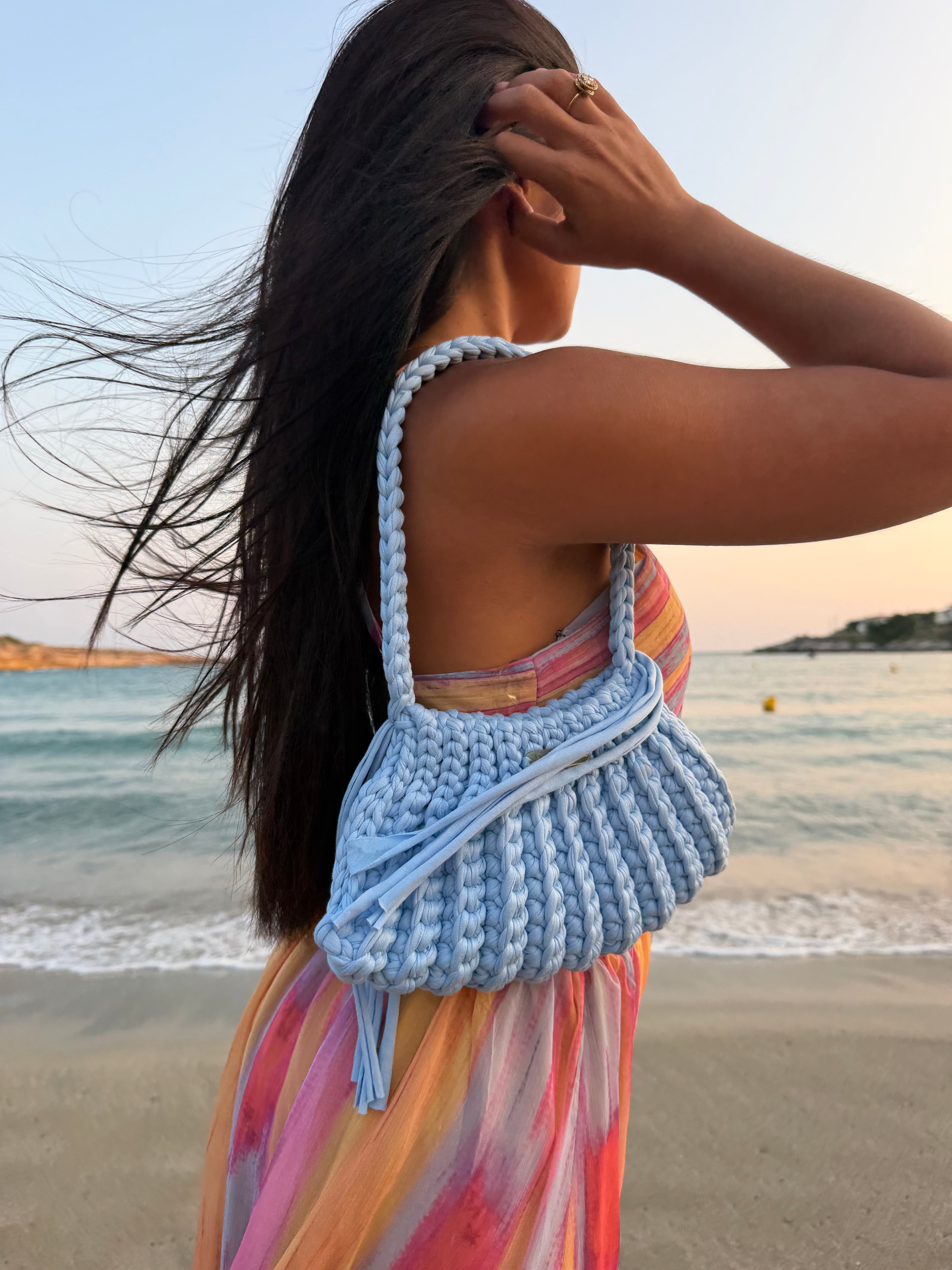 Sac à épaule bleu