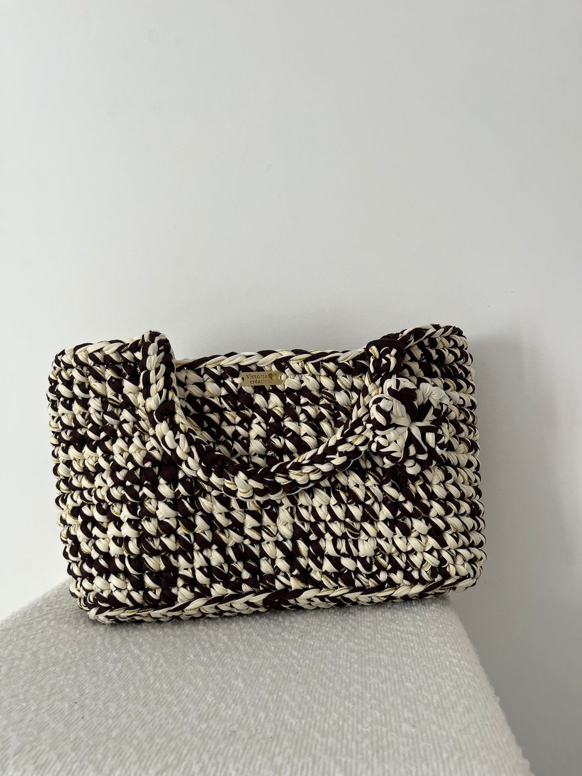 Sac à main Flora beige et marron