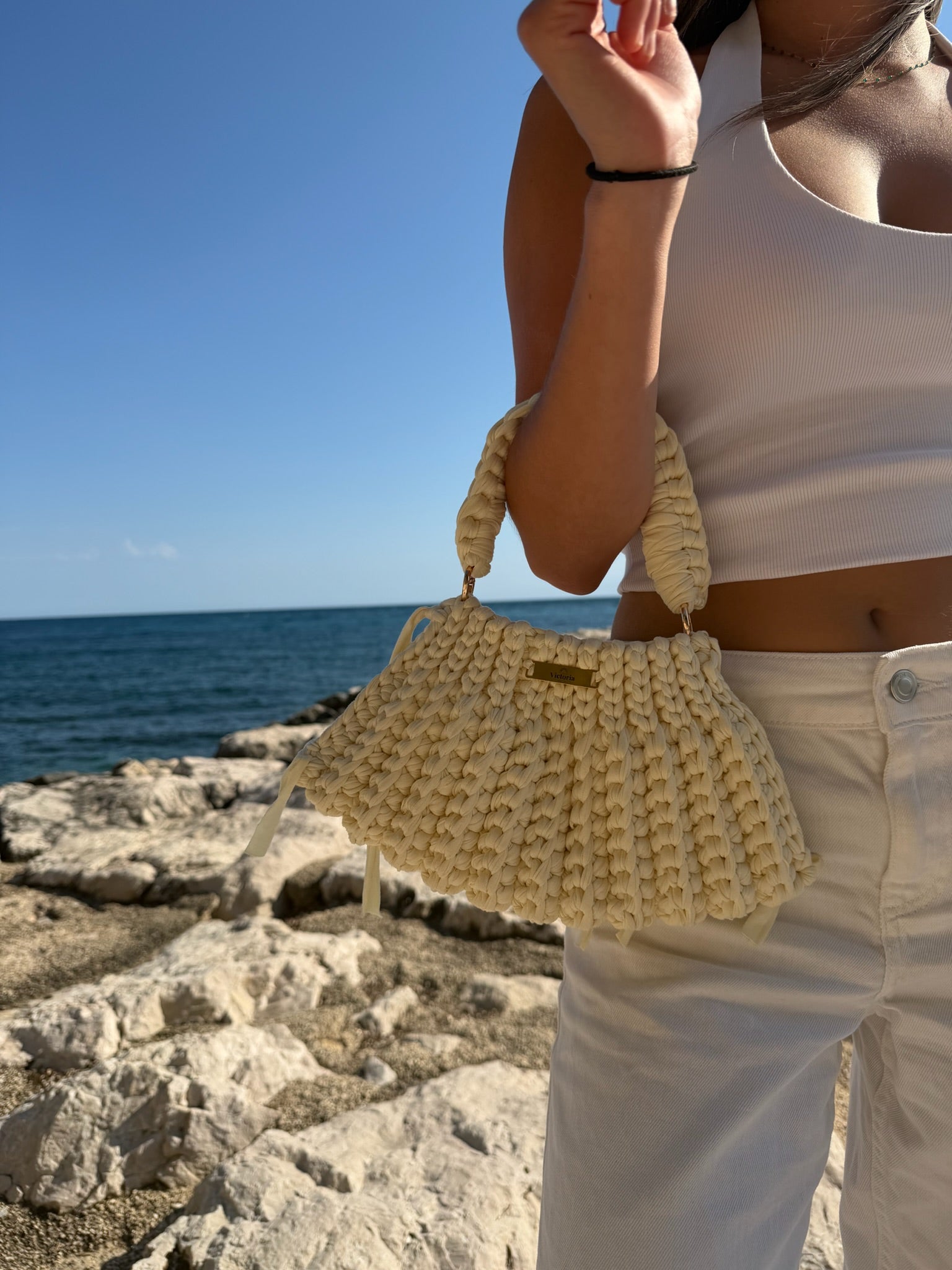 Sac à main Luna Blanc