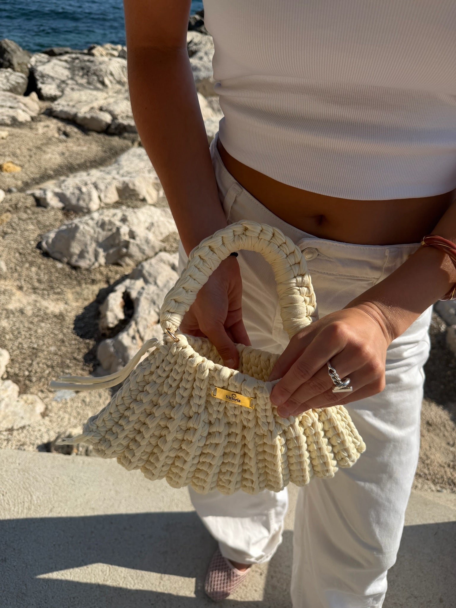 Sac à main Luna Blanc