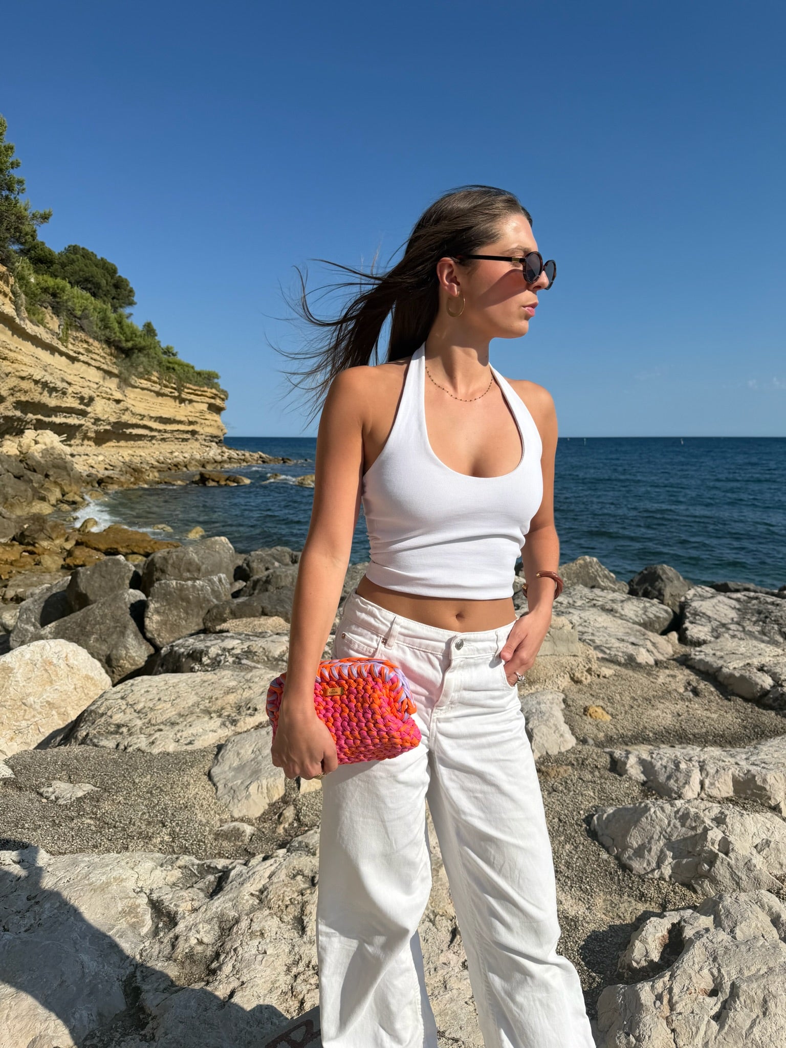 Pochette Louma Rose et Orange