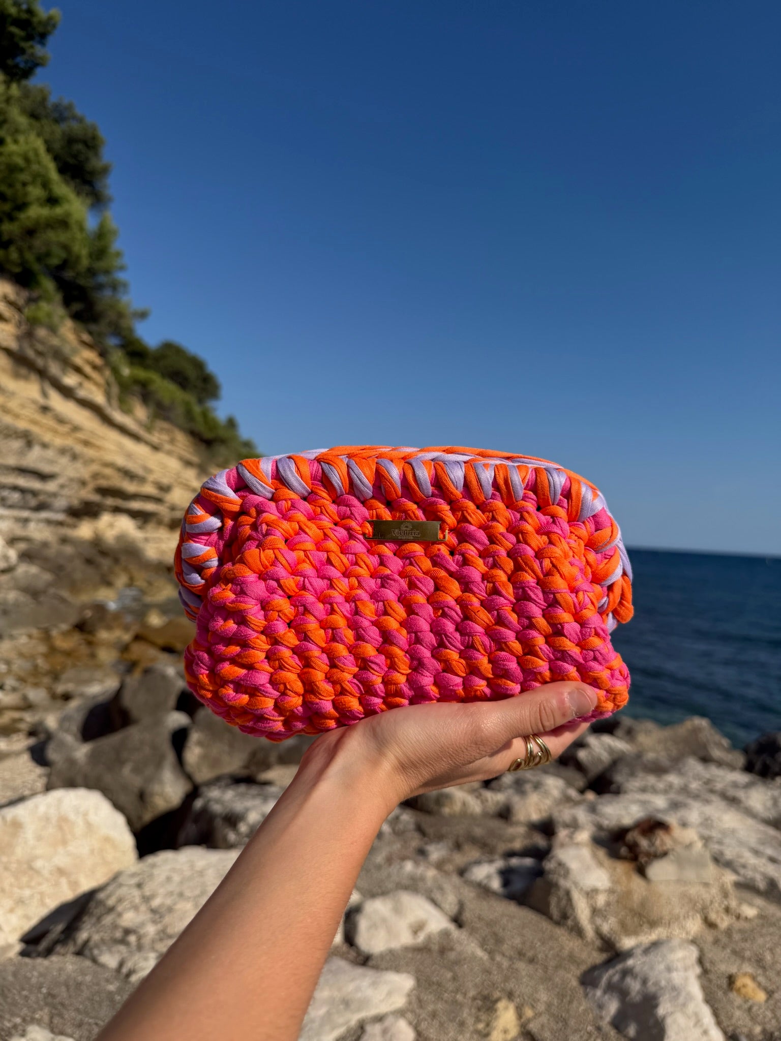 Pochette Louma Rose et Orange