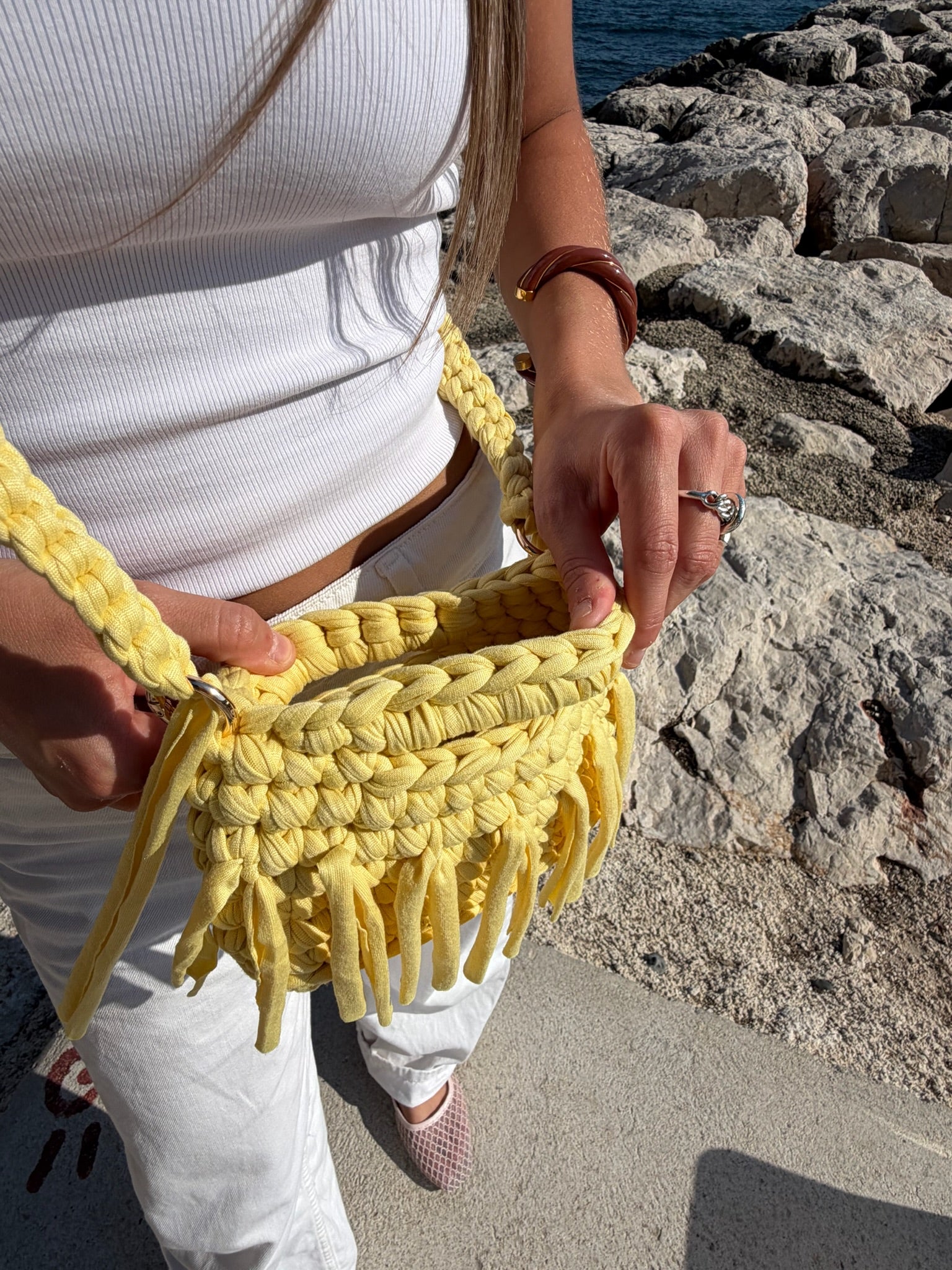 Sac bandoulière Alya jaune