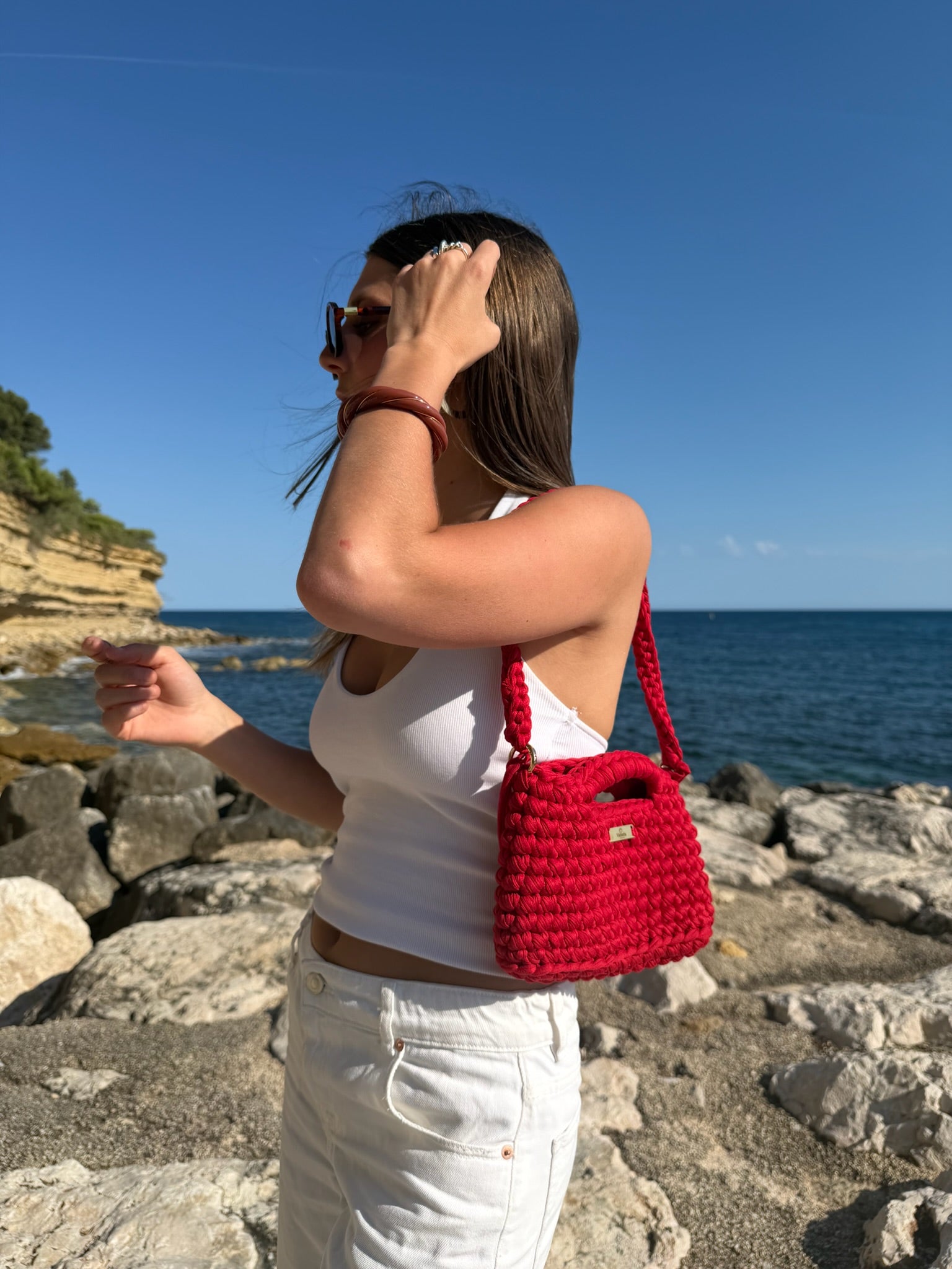 Sac Épaule Lola Rouge