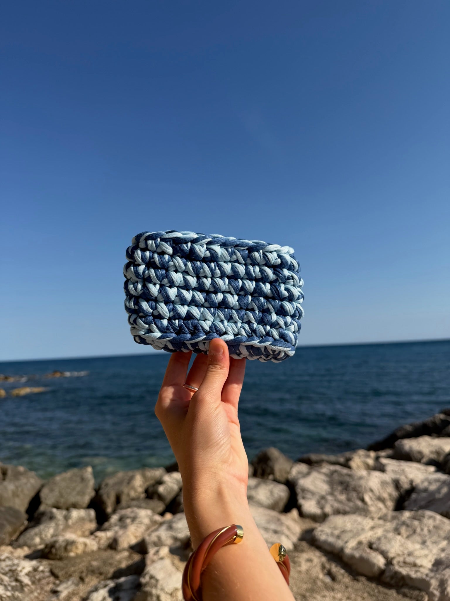 Porte monnaie Blum Bleu Foncé et Bleu Claire