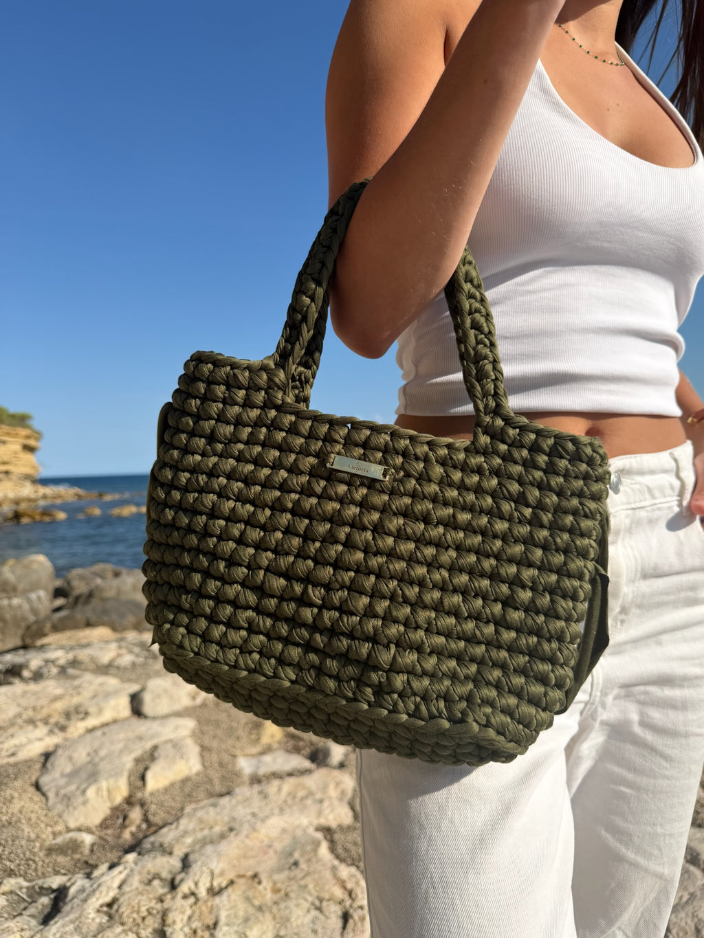Sac Cabas Solène kaki
