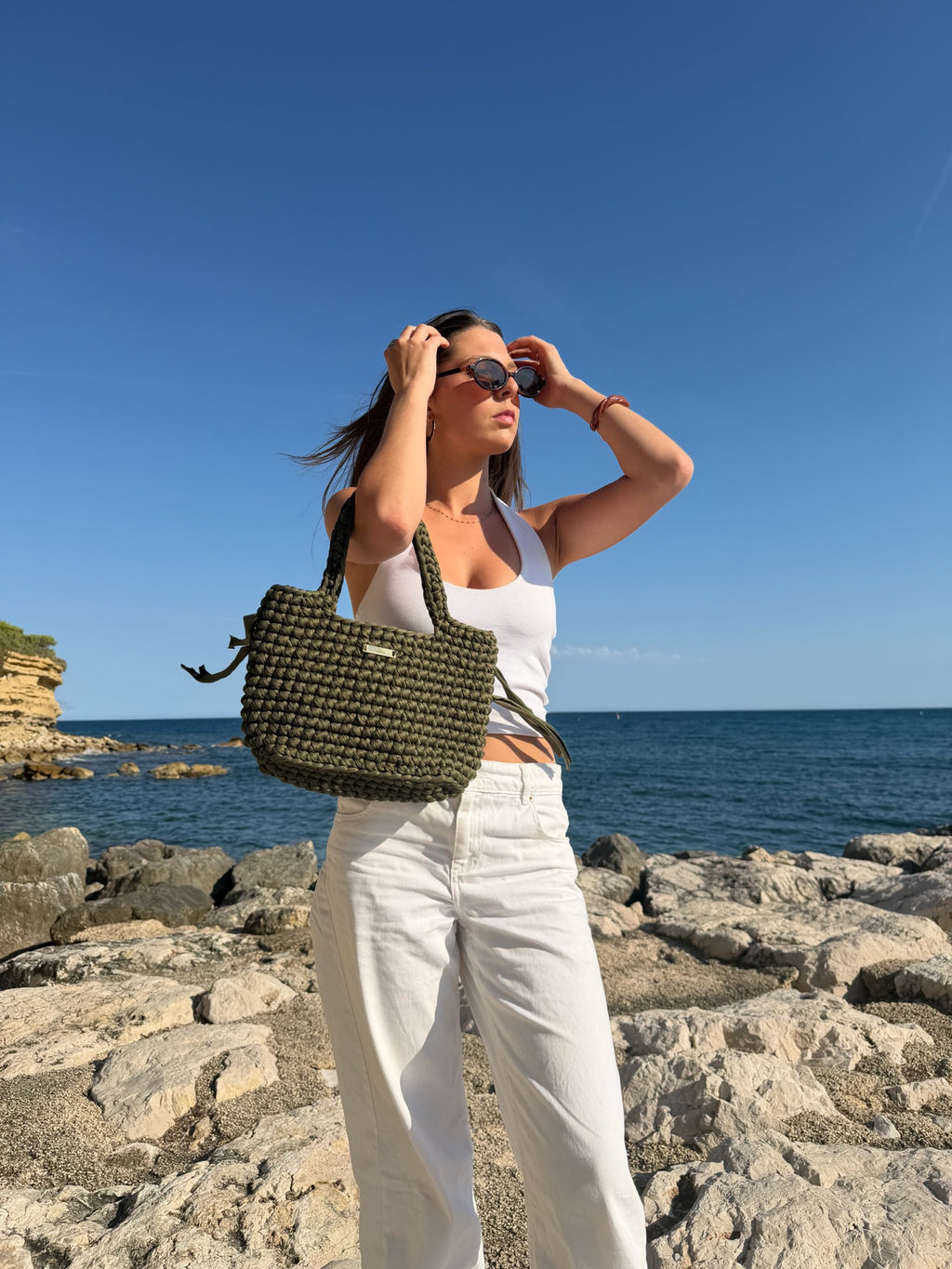Sac Cabas Solène kaki