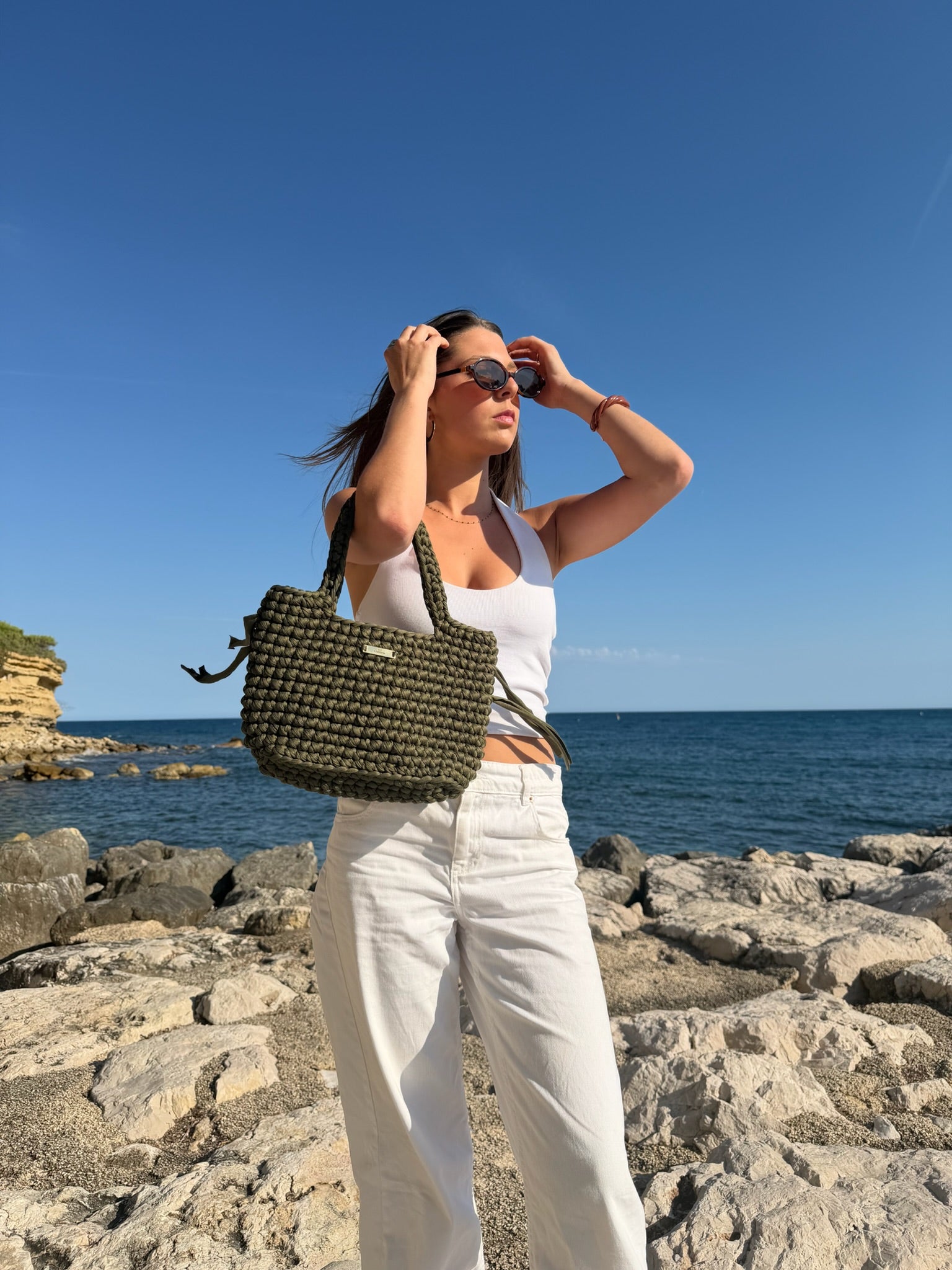 Sac Cabas Solène kaki