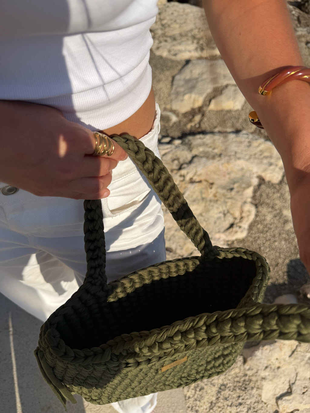 Sac Cabas Solène kaki