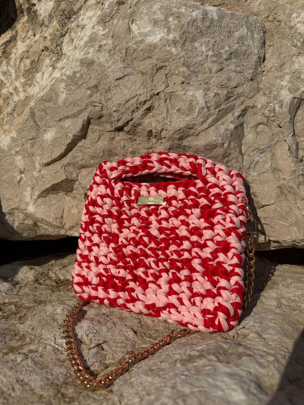 Sac épaule Dolce Vita Rouge et Rose