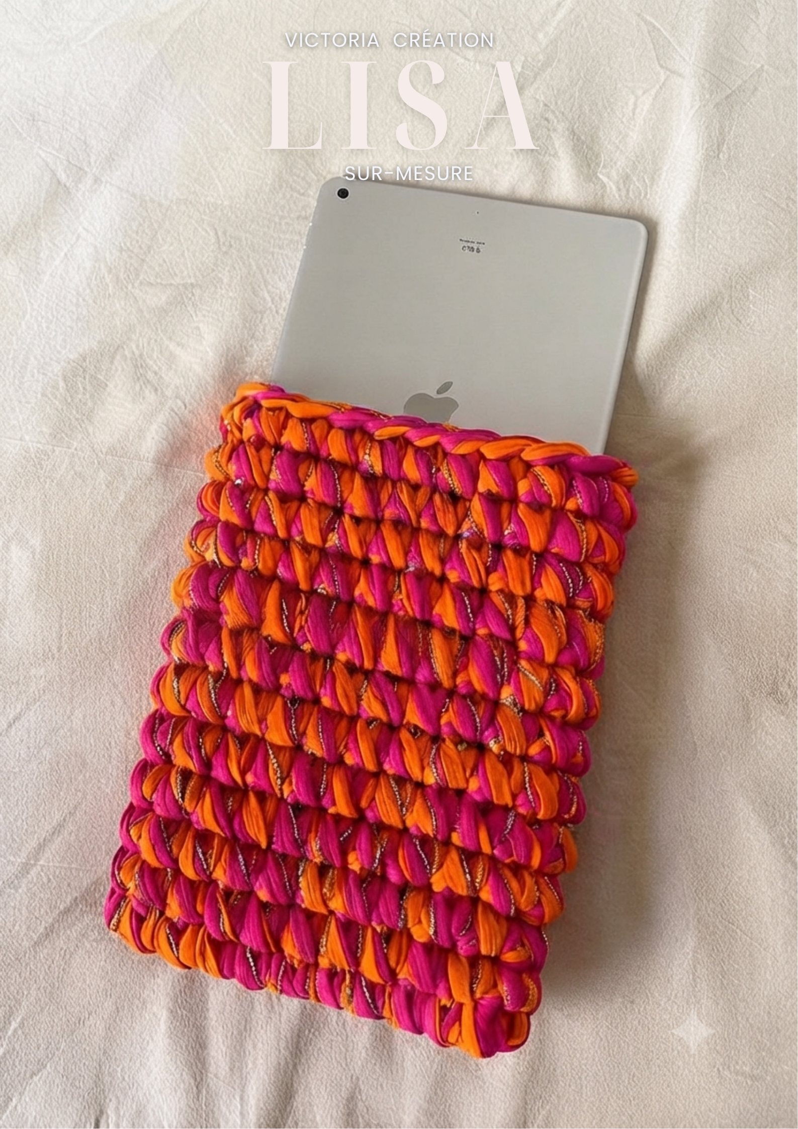 Pochette iPad Lisa Personnalisable
