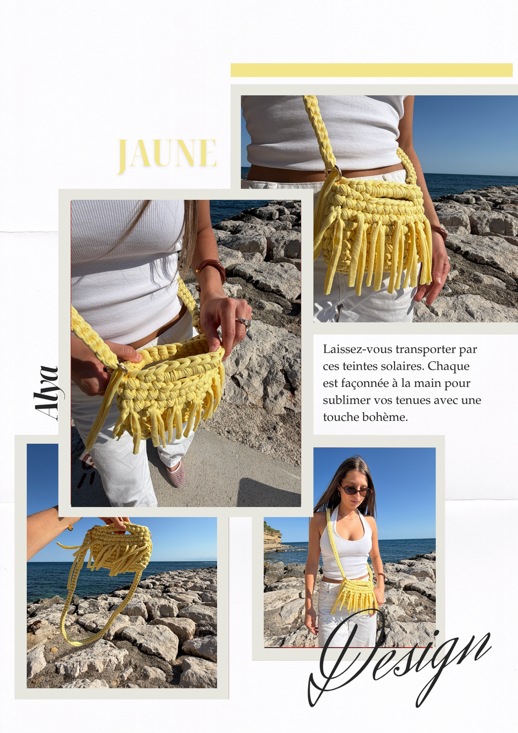 Sac Bandoulière Alya Personnalisable