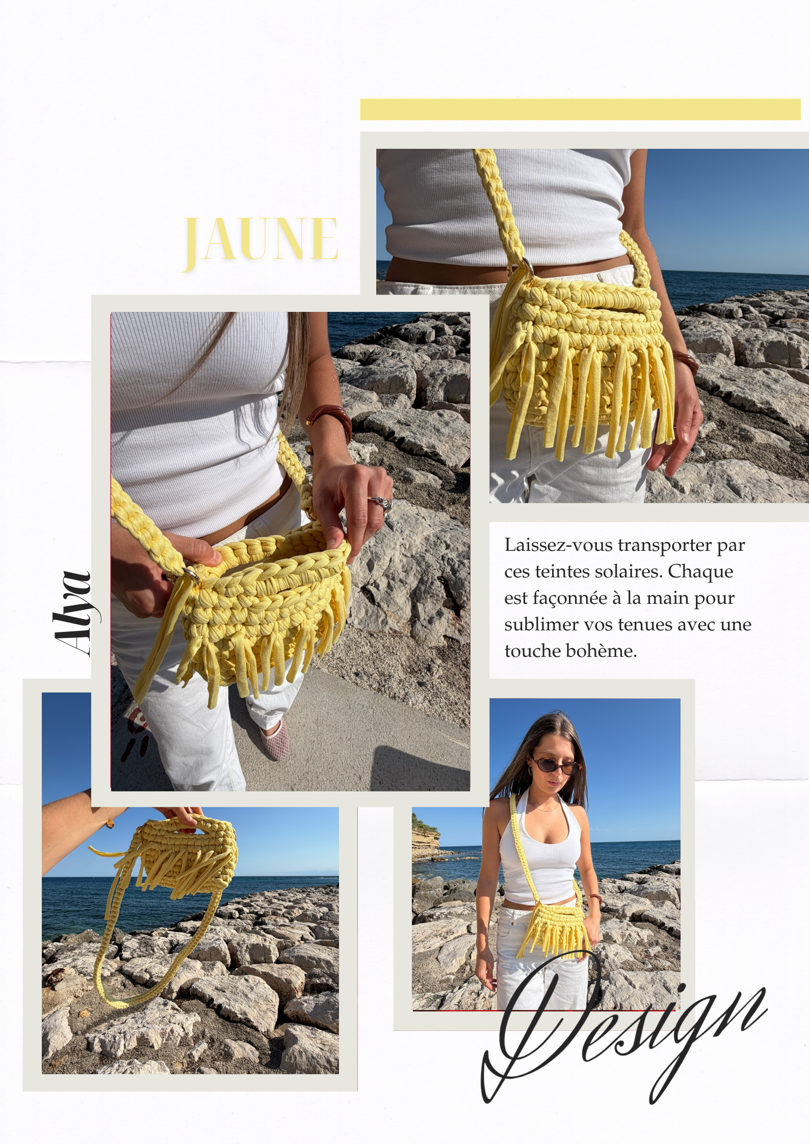 Sac Bandoulière Alya Personnalisable