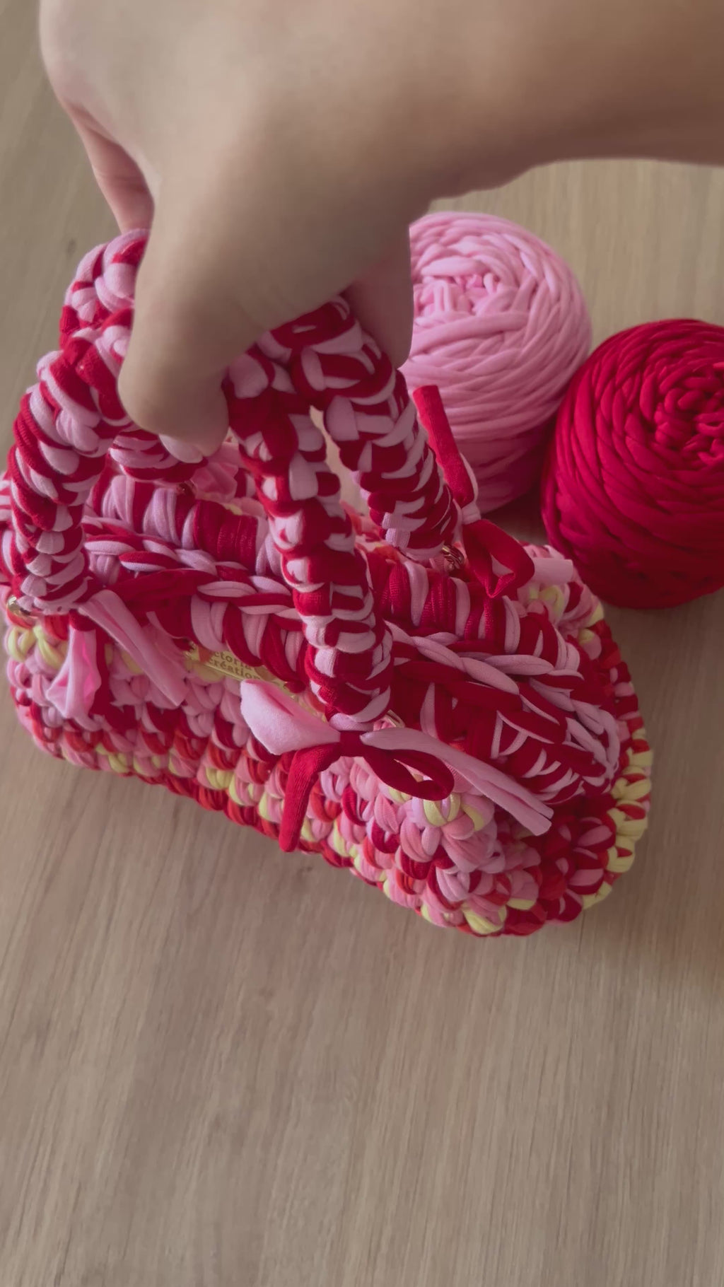 Pochette Louma Orange, Rose, Jaune et Rouge